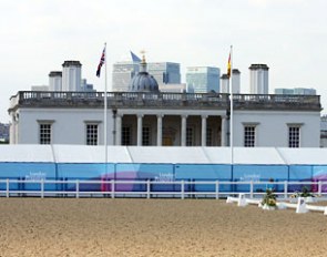 The 2012 London Olympics equestrian arena in Greenwich