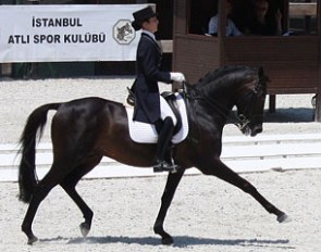 Alexandra Alexopoulou from Greece claimed Young Rider Individual Gold at the FEI Balkan Dressage Championships 2011 in Istanbul (TUR) riding Marco Polo.