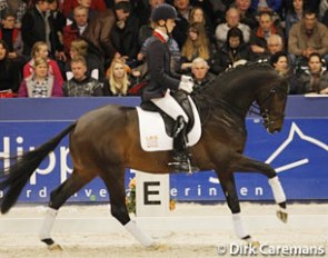 Tom Franckx-Goen on Bon Bravour at the 2011 KWPN Stallion Competition Finals :: Photo © Dirk Caremans