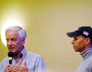 Cor Loeffen and Steffen Peters at the 2011 KWPN-NA Annual Meeting :: Photo © Monica Sakurai