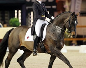 Carina Nevermann Torup on Kafelnikov at the 2011 CDI Zwolle :: Photo © Astrid Appels