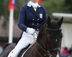 Camilla Mauro and Santo Stefano Francis at the 2012 European Junior Riders Championships in Berne, Switzerland :: Photo © Astrid Appels