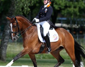 Antoinette te Riele and Equestricons Ziggy at the 2012 European Junior Riders Championships in Berne, Switzerland :: Photo © Astrid Appels