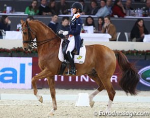 Adelinde Cornelissen and Parzival at the 2012 CDI Mechelen :: Photo © Astrid Appels