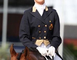 This is the way to leave the arena after a test: with a big smile !