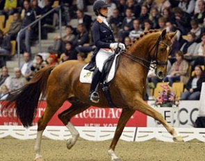 Adelinde Cornelissen and Parzival in the Kur at the 2012 CDI-W Odense :: Photo © Ridehesten