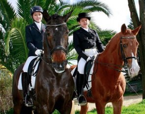 Auriel and Wilbert Sutardja on a riding holiday in Portugal