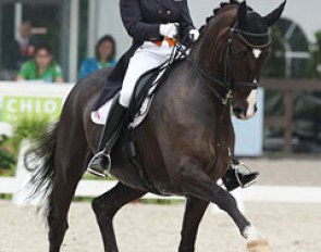 Anky van Grunsven and Salinero in the 2012 CDIO Rotterdam Grand Prix in which they finished fifth with 73.404% :: Photo © Astrid Appels