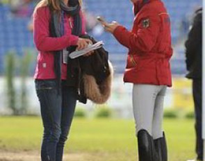 Former German pony rider Anne von Negri and Helen Langehanenberg