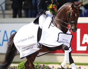 Helen Langehanenberg and Damon Hill win the CDIO Grand Prix at the 2013 CDIO Aachen :: Photo © Astrid Appels