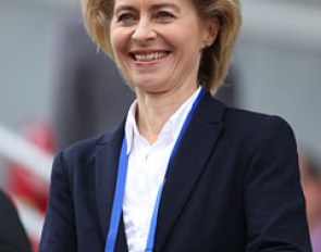 A VIP at the Aachen dressage ring: German Federal Minister of Labour and Social Affairs Ursula von der Leyen