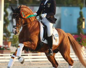 Sophie Kampmann and Voyager ranked fifth in the individual test