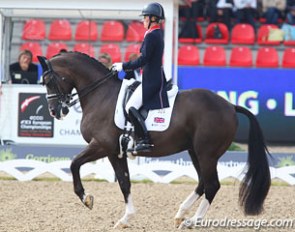 European Champions Charlotte Dujardin and Valegro in the piaffe :: Photo © Astrid Appels