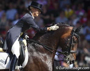 Victoria Max-Theurer and Augustin OLD at the 2013 European Dressage Championships :: Photo © Astrid Appels