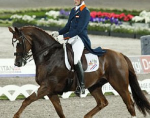 Diederik van Silfhout and Vorst D in the Under 25 competition at the 2013 European Championships in Herning, Denmark :: Photo © Astrid Appels