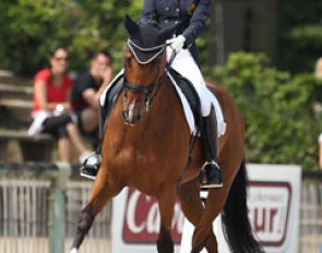 Belgian Alexa Fairchild and her Dutch bred Timor (by Matterhorn) just missed out on the kur finals