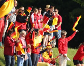 The German camp celebrates