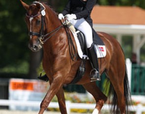 Norwegian Catharina Lorentzen Lund on Zidana Arkide at the 2013 European Young Riders Championships :: Photo © Astrid Appels