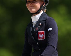Polish Paula Manczak rode the oldest horse of the show, the 21 year old stallion Florestan (by Feinbrand)