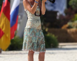 Jan Brink's wife Catharina Svensson takes pictures of her husband's students