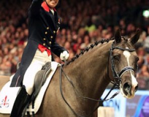 Charlotte Dujardin waves to the crowd
