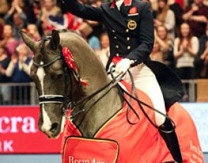 Charlotte Dujardin and Valegro sweep the 2013 CDI-W London :: Photo © Risto Aaltonen