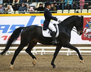 Russia’s Tatiana Dorofeeva won the 2013/2014 World Cup Dressage Central European League to earn a qualifying spot for the World Cup™ Dressage Final which will take place at Lyon, France :: Photo © Katya Shtatnova