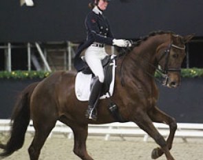 Kyra Klinkers and Tara at the 2013 CDI-U25 Roosendaal Indoor :: Photo © Astrid Appels