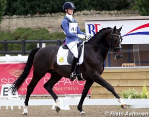 Emma Woolley and Eldorado win the 2013 British Young Horse Championships for 4-year olds :: Photo © Risto Aaltonen
