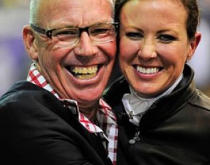 Roger Fitzhardinge and Australia's number one Grand Prix rider of the moment, Lyndal Oatley, at the 2013 CDI Sydney :: Photo © Franz Venhaus