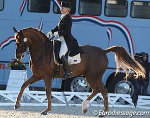 Russian Tatiana Miloserdova on Doolittle J at the 2013 CDIO Vidauban :: Photo © Astrid Appels