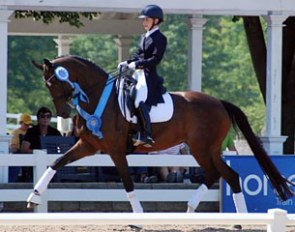 Ashley Wimmer and Somerhall at the 2013 U.S. Developing PSG Horse Championships