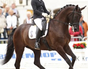 Anne Svanberg and Diva at the 2013 World Championships for young dressage horses :: Photo © Astrid Appels