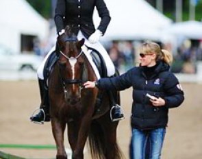 Helen Langehanenberg coaches German junior Marie Claire Pöppelmann