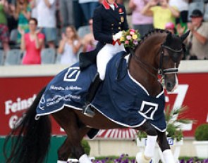 Charlotte Dujardin and Valegro win the Aachen Grand Championship at the 2014 CDIO Aachen :: Photo © Astrid Appels