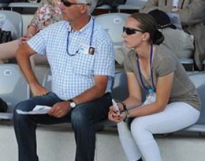 Trainer Ton de Ridder with his Polish student Beate Stremler