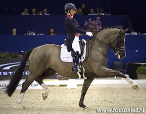 Charlotte Dujardin and Valegro at the 2014 CDI-W Amsterdam :: Photo © Anniek van Schaik