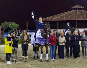 Edward Gal and Next One win the 4* Grand Prix at the 2014 CDI Barcelona :: Photo © Arnd Bronkhorst