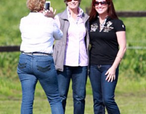 Carol Eivers taking a photo of Felicity Dobell-Brown and (non-judge) Kate Hinton