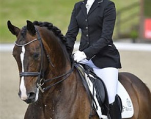 Rose Marie Henriksen and Rosentanz at the 2014 Danish Junior Riders Championships :: Photo © Ridehesten