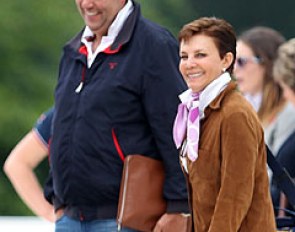 FEI Dressage committee members Thomas Baur and Maribel Alonso at the 2014 CDI Compiegne :: Photo © Astrid Appels