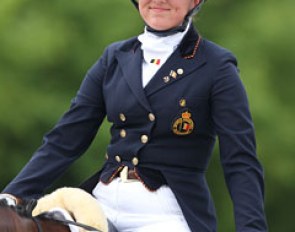 Belgian young dressage professional Carole Schepens :: Photo © Astrid Appels