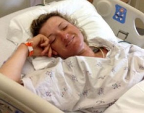 Silva Martin conscious and smiling in her room at the Delray Medical Center on Friday 7 March 2014. Get well soon!