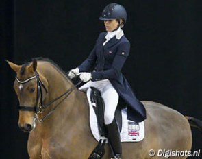 Nicola Lickley and Zaire LH at the 2014 CDI Drachten :: Photo © Digishots