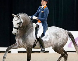 Hans Peter Minderhoud and Zanardi win the small tour at the 2014 CDI Drachten