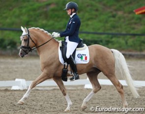 Valentina Remold and Prince of Glory at the 2014 European Pony Championships :: Photo © Astrid Appels