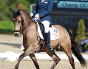 Lisanne Zoutendijk and Champ of Class at the 2014 European Pony Championships :: Photo © Astrid Appels