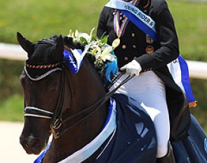 Anna Christina Abbelen and Furst on Tour win individual test gold at the 2014 European Junior Riders Championships