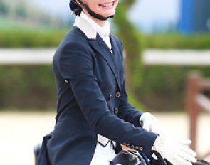 A big smile on Russian junior Aleksandra Maksakova's face