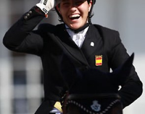 A very happy Cristina Torrent